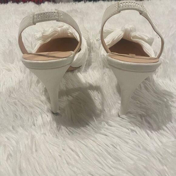 Loeffler Randall Sylvana Bow Slingback Heel in Wedding White Size 9.5 - Picture 5 of 6